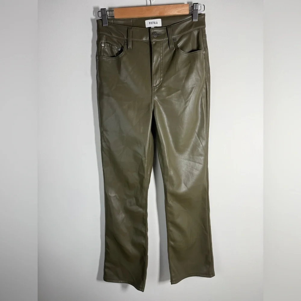 PISTOLA Cassie faux leather JEANS PANTS - Picture 5 of 9